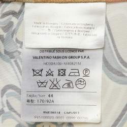 Pre Owned شورت مطبوع من م بتوقيع ميسوني مصنوع من مواد صناعية بلون بيج مقاس متوسط