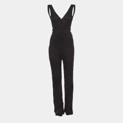 Pre Owned M Missoni Black Knit Back-Open Jumpsuit S