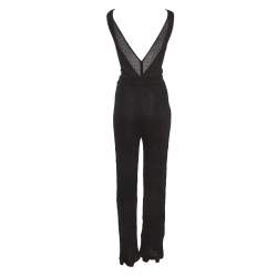 Pre Owned M Missoni Black Knit Back-Open Jumpsuit S