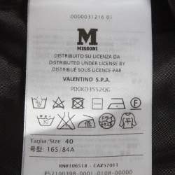 Pre Owned M Missoni Black Knit Back-Open Jumpsuit S