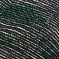 Pre Owned M Missoni Green/Pink Knit Open Front Cardigan S