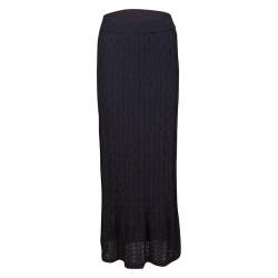 M Missoni Purple Patterned Knit Maxi Skirt M