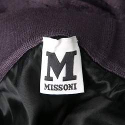 M Missoni Purple Patterned Knit Maxi Skirt M