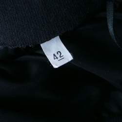 M Missoni Black Lurex Perforated Knit Pleated Skirt M