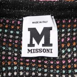 مملوكة مسبقًا M Missoni Multicolor Lurex Knit Sleeveless Maxi Dress M