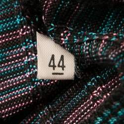 Pre Owned تونيك أم ميزوني تريكو نمط متعدد الألوان بأكمام قصيرة M