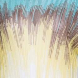 Pre Owned توب أم ميزوني تريكو مضلع متعدد الألوان رقبة سابرينا L