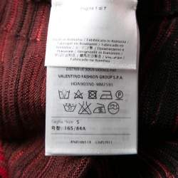 Pre Owned M Missoni Multicolor Wave Pattern Knit Oversized Top S