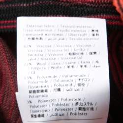 Pre Owned M Missoni Multicolor Wave Pattern Knit Oversized Top S