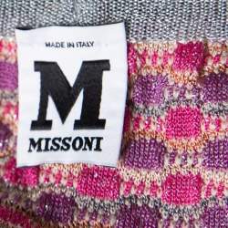 Pre Owned توب إم ميزوني تريكو لوريكس منقوش متعدد الألوان L