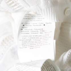 Pre Owned كارديغان إم ميزوني تريكو أبيض مثقب قصير S