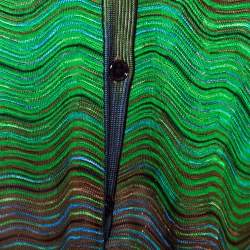 Pre Owned M Missoni Multicolor Patterned Knit Oversized Cardigan M