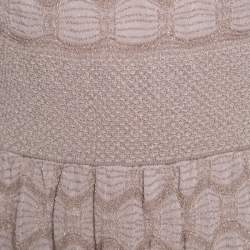 مملوكة مسبقًا فستان ماكسي إم ميزوني تريكو لوريكس بيج بلا أكمام L