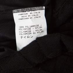 Pre Owned M Missoni Checkerboard Wool Knit Mesh Paneled A Line Skirt S