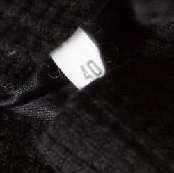 Pre Owned M Missoni Checkerboard Wool Knit Mesh Paneled A Line Skirt S