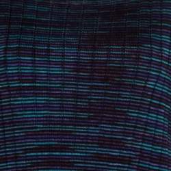 مملوكة مسبقًا M Missoni Multicolor Fleece Wool Blend Dolman Sleeve Shift Dress L