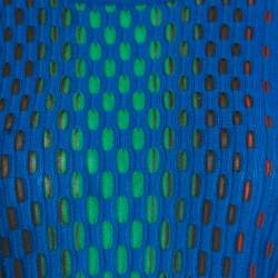 مملوكة مسبقًا بلوفر إم ميزوني تريكو جاكار أزرق مضلع واسع M