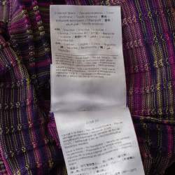 Pre Owned M Missoni Multicolor Knit Contrast Trim Sleeveless Tank Top M