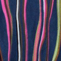 Pre Owned توب توينك أم ميزوني نمط مخطط تريكو أسود M