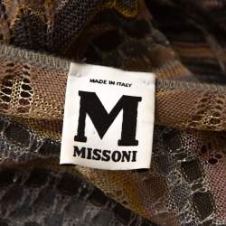 M Missoni Muticolor Wool Blend Chevron Knit Tank Top and Cardigan Set M
