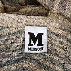M Missoni Cream Lurex Pointelle Knit Top and Cardigan Set M