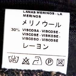 Pre Owned M Missoni Multicolor Striped Knit Shoulder Tie Detail Tunic M 