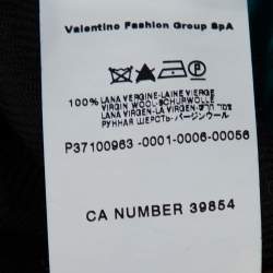M Missoni Black Wool Double Breasted Belted Coat M