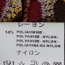 مملوكة مسبقًا M Missoni Brown Lurex Wool Blend Knit Fit & Flare Dress M