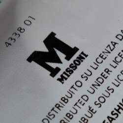 Pre Owned M Missoni Multicolor Wavy Linen Blend Knit Sleeveless Dress M