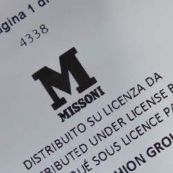 Pre Owned M Missoni Blue Animal Pattern Wool Blend Knit Top M