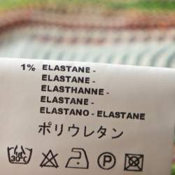 مملوكة مسبقًا M Missoni Green Striped Pointelle Knit Ruffled Wrap Dress M