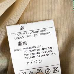 Pre Owned M Missoni Multicolor Striped Rib Knit Sleeveless Belted Dress L