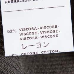 مملوكة مسبقًا كارديغان إم ميزوني تريكو مخطط ثلاثي اللون بأزرار أمامية مقاس متوسط - ميديوم