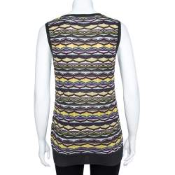 M Missoni Multicolor Patterned Knit Tank Top and Cardigan Set L