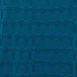 مملوكة مسبقًا M Missoni Teal Wool Knit Midi Dress L