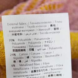 Pre Owned M Missoni Pink & Yellow Lurex Knit Crossback Detail Dress L