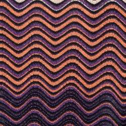 مملوكة مسبقًا فستان أم ميزوني أكمام طويلة فضفاض تريكو مغزول لوكس متعدد الألوان كبير