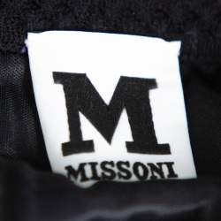 Pre Owned M Missoni Multicolor Knit Paneled Midi Dress L