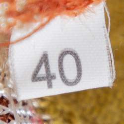 Pre Owned M Missoni Multicolor Scale Pattern Lurex Knit  Long Sleeve Top S