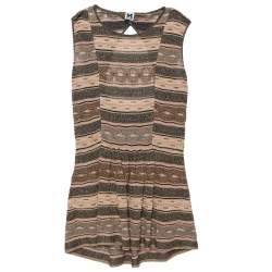 Pre Owned M Missoni Multicolor Lurex Knit Open Back Detail Mini Dress L
