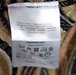 Pre Owned M Missoni Multicolor Wave Patterned Lurex Knit Top M