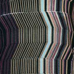 Pre Owned M Missoni Multicolor Patterned Knit Cowl Neck Sweater M
