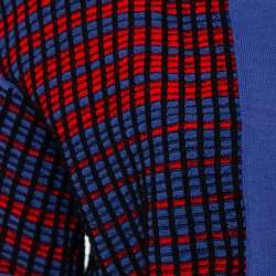 Pre Owned M Missoni Multicolor Knit Open Front Cropped Shrug S