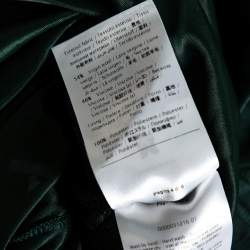 Pre Owned بنطلون أم ميزوني بالازو تريكو نمط أخضر داكن مقاس صغير