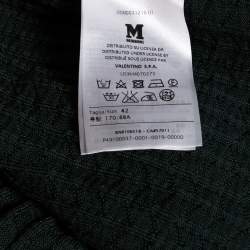 Pre Owned M Missoni Dark Green Patterned Knit Tank Top M