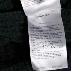 Pre Owned M Missoni Dark Green Patterned Knit Tank Top M