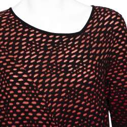M Missoni Red & Back Jacquard Knit Top L