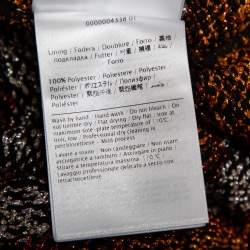 Pre Owned فستان ميدي إم ميزوني تريكو لوريكس متعدد الألوان برقبة واسعة بلا أكمام مقاس صغير - سمول