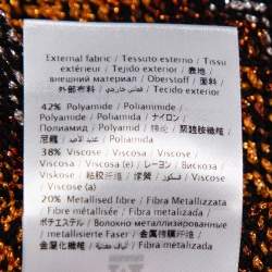 Pre Owned فستان ميدي إم ميزوني تريكو لوريكس متعدد الألوان برقبة واسعة بلا أكمام مقاس صغير - سمول