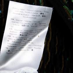 مملوكة مسبقًا M Missoni Multicolor Mesh Jacquard Knit Midi Dress S